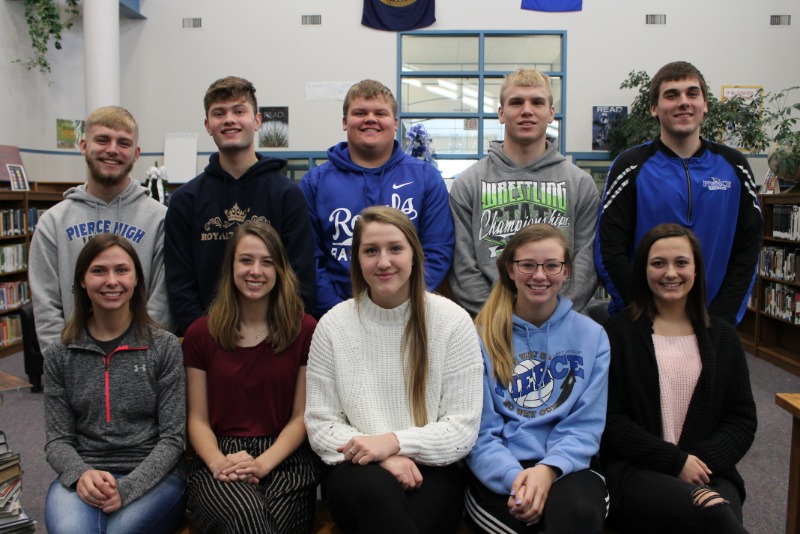 Pierce Public Schools Winter Royalty Candidates
