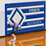 Serving the volleyball