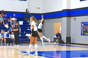 Serving the volleyball